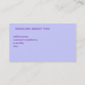 "Kommendes Zuhause-" Geschäfts-Karte Visitenkarte (Rückseite)