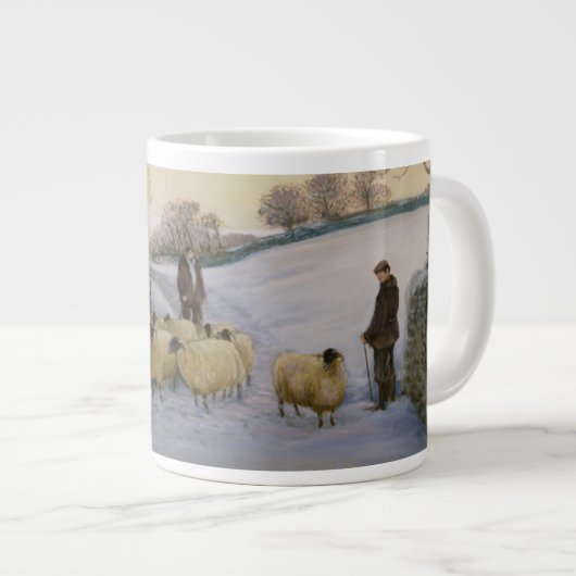 Kommendes Zuhause Jumbo-Tasse (Vorderseite Rechts)