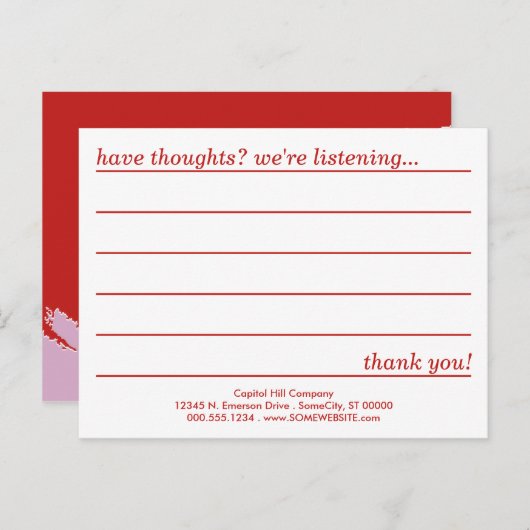 Kommentar Postkarte : emo Stil (Vorne/Hinten)