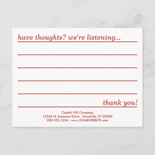 Kommentar Postkarte : emo Stil (Vorderseite)