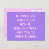 Kommentar zum Traumberatungsdienst erstellen Postk Postkarte (Vorne/Hinten)