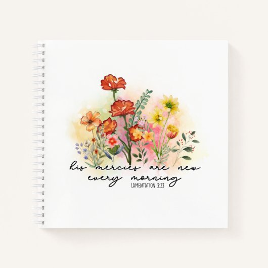 Kommentare 3:23 Seine Gnaden jeden Morgen neu Notizblock (Vorderseite)