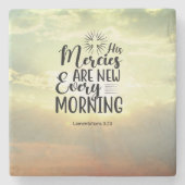 Kommentare 3:23 Seine Gnaden jeden Morgen neu Steinuntersetzer (Vorderseite)