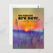 Kommentare 3:23 Seine Mercies sind neue Bibel Vers Postkarte (Vorne/Hinten)