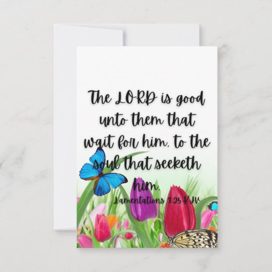 Kommentare 3:25 Bibelverse Pic Flat Begrüßung Karte (Vorderseite)