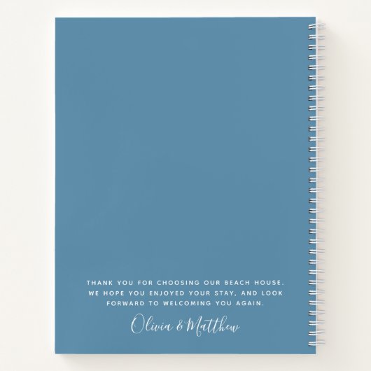 Kommentare Gästebuch Notizblock (Rückseite)