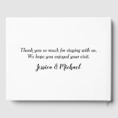 Kommentare zum Seattle Hotel Vacation House Gästebuch (Rückseite)