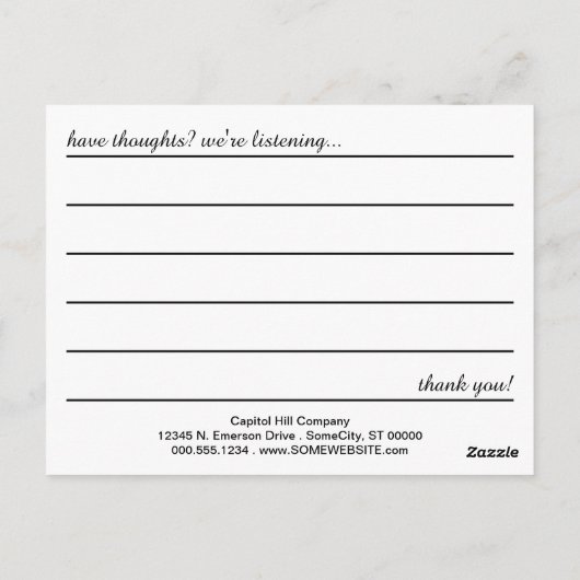 Kommentarfrucht Postkarte (Rückseite)