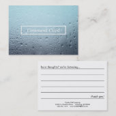 Kommentarkarte aus gedämpftem Glas Visitenkarte (Vorne/Hinten)