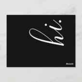 Kommentarkarte der Mailingliste Postkarte (Rückseite)