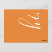 Kommentarkarte der Mailingliste Postkarte (Rückseite)