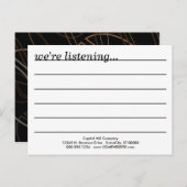 Kommentarkarte für Kaffeebohnen Postkarte (Vorne/Hinten)