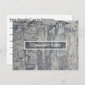 Kommentarkarte knusprige Textur Postkarte (Vorne/Hinten)