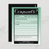 Kommentarkarte mit Logo Postkarte (Vorne/Hinten)