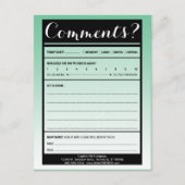 Kommentarkarte mit Logo Postkarte (Vorderseite)