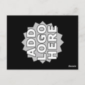 Kommentarkarte mit Logo Postkarte (Rückseite)