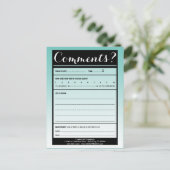 Kommentarkarte mit Logo Postkarte (Stehend Vorderseite)