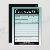 Kommentarkarte mit Logo Postkarte (Vorne/Hinten)