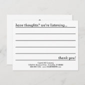 Kommentarkarte Postkarte (Vorne/Hinten)