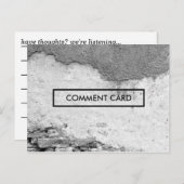 Kommentarkarte Postkarte (Vorne/Hinten)