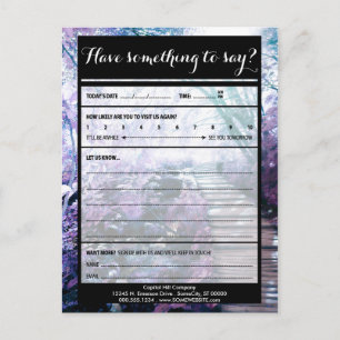 Kommentarkarte (Punkt 1) Postkarte