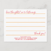 Kommentarkarte RegenbogenBurst Postkarte (Vorderseite)