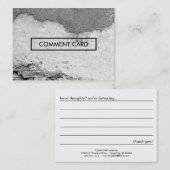 Kommentarkarte Visitenkarte (Vorne/Hinten)