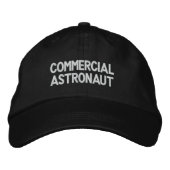 Kommerziell Astronaut Bestickte Baseballkappe (Vorderseite)