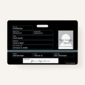 Kommerziell Ausweis (Rückseite)