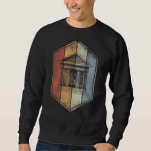 Kommerziell Bank Retro Vintag Style Finance Accoun Sweatshirt