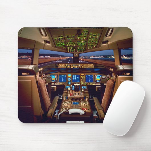 Kommerziell Jet Cockpit Mousepad (Mit Mouse)