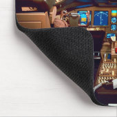 Kommerziell Jet Cockpit Mousepad (Ecke)
