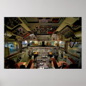 Kommerziell Jet Cockpit Poster (Vorne)