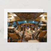 Kommerziell Jet Cockpit Postkarte (Vorne/Hinten)