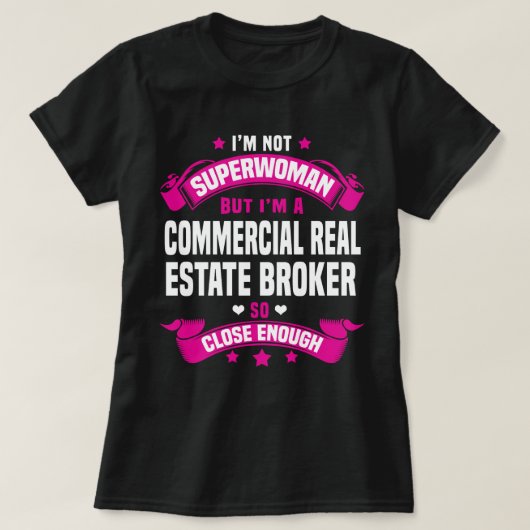 Kommerziell Real Anwesen Broker T-Shirt (Design vorne)