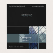 Kommerziell Visitenkarten (Außenseite Aufgefaltet)