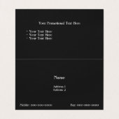 Kommerziell Visitenkarten (Innenseite Aufgefaltet)