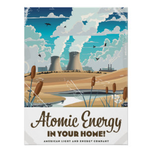 Kommerzielle Atomenergie Poster