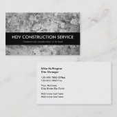 Kommerzielle Bau-Dienstleistungen Visitenkarte (Vorne/Hinten)