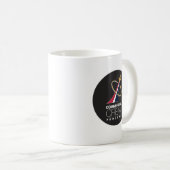 Kommerzielle Crew des NASA-Programms Schwarzes Log Kaffeetasse (VorderseiteRechts)