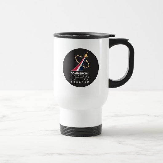 Kommerzielle Crew des NASA-Programms Schwarzes Log Reisebecher (Rechts)