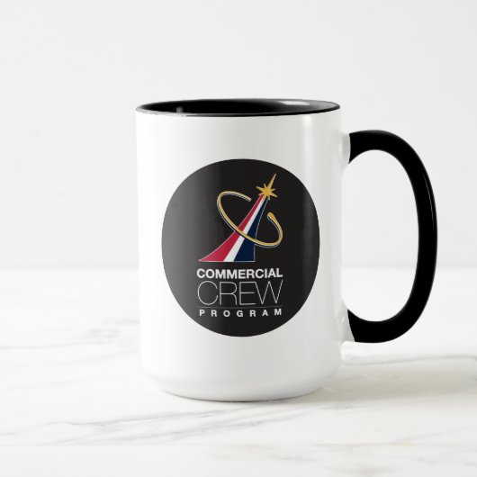 Kommerzielle Crew des NASA-Programms Schwarzes Log Tasse (Rechts)