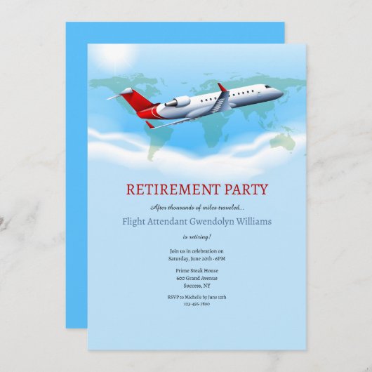 Kommerzielle Einladung (Vorne/Hinten)