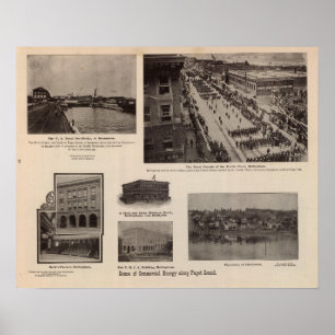 Kommerzielle Energie entlang des Puget Sound Poster