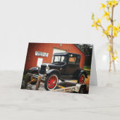 "KOMMERZIELLE EXHIBITS Model-T" - Wohlfühlkarte Karte (Gelbe Blume)