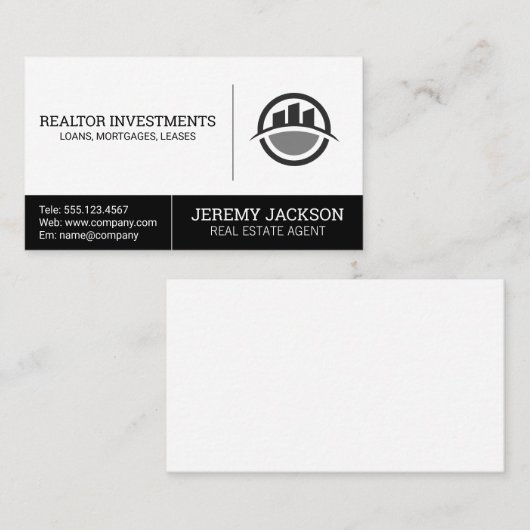 Kommerzielle Gebäude | Real Anwesen Visitenkarte (Vorne/Hinten)