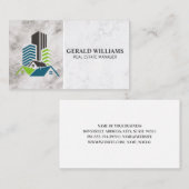 Kommerzielle Gebäude | Zuhause Terminkarte (Vorne/Hinten)