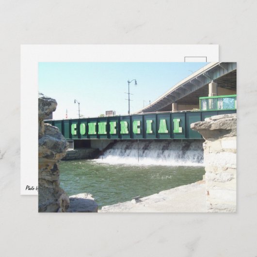 Kommerzielle Gleitfälle Postkarte (Vorne/Hinten)