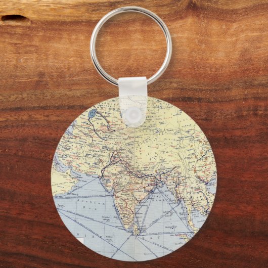 Kommerzielle Handelswege | Südasien Schlüsselanhänger (Vorderseite)