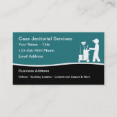 Kommerzielle Janitorial-Reinigungsdienste Visitenkarte (Vorderseite)